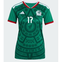 Camiseta México Orbelin Pineda #17 Primera Equipación Replica Mundial 2026 para mujer mangas cortas